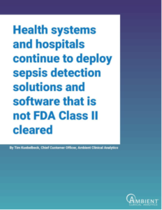 sepsis detection solutions and software